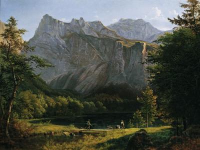 Josef Feid Backward lake Langbath Spain oil painting art